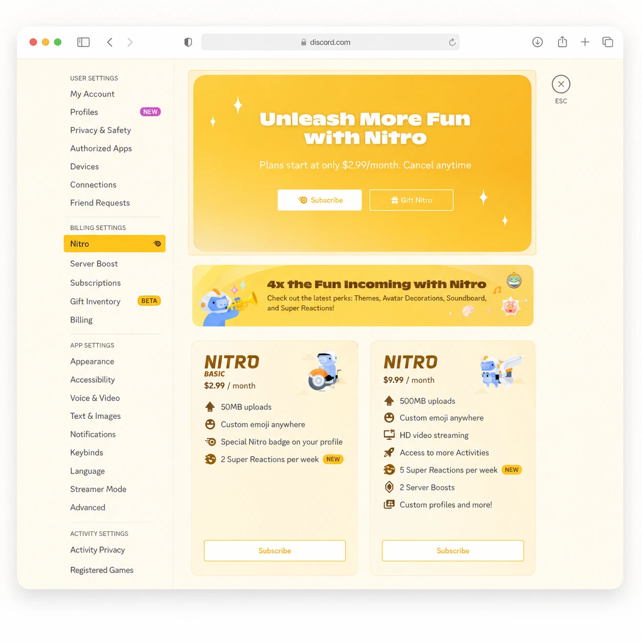Ввод billing address карты Хочу Плачу! при оплате Discord Nitro