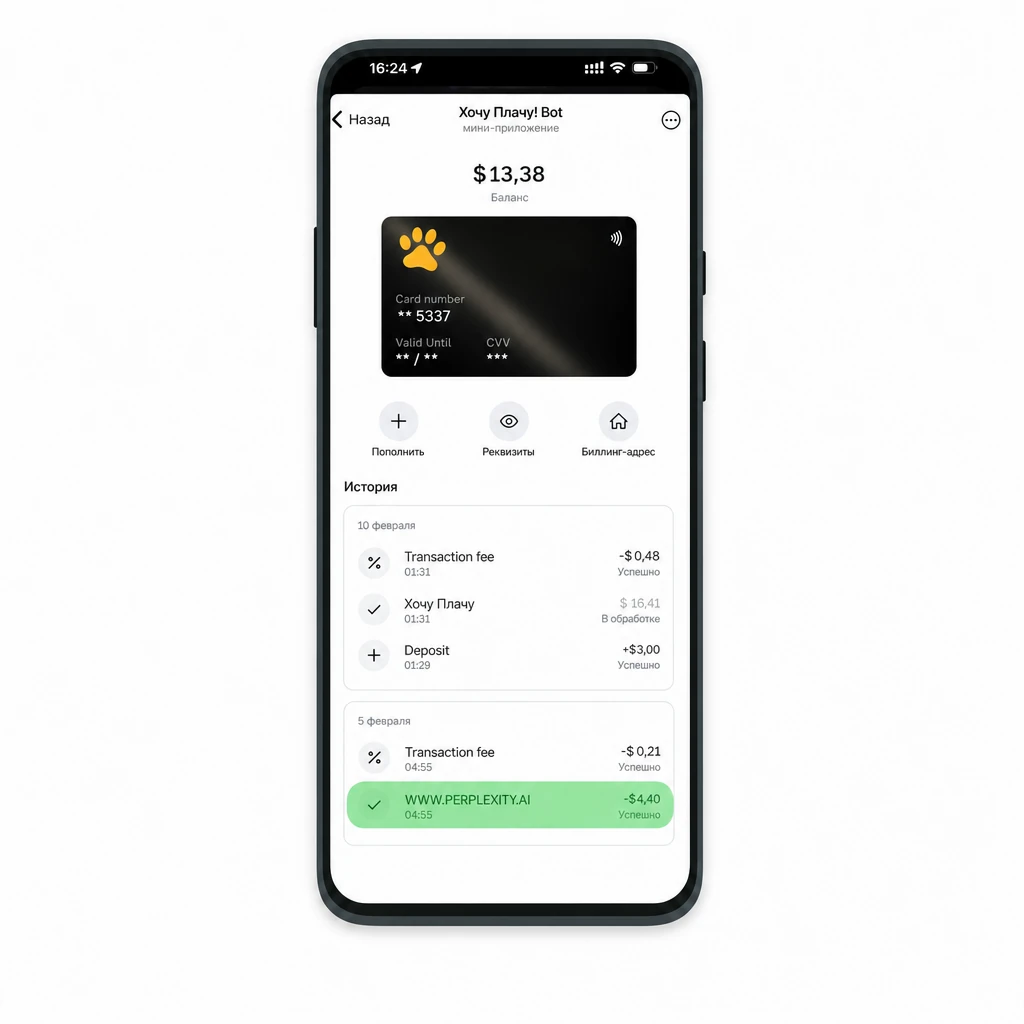 Экран успешной активации подписки Perplexity Pro — надпись Your Pro subscription begins now