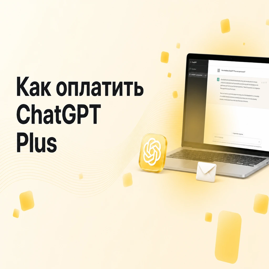 ChatGPT Plus — оплата подписки с виртуальной картой Хочу Плачу!