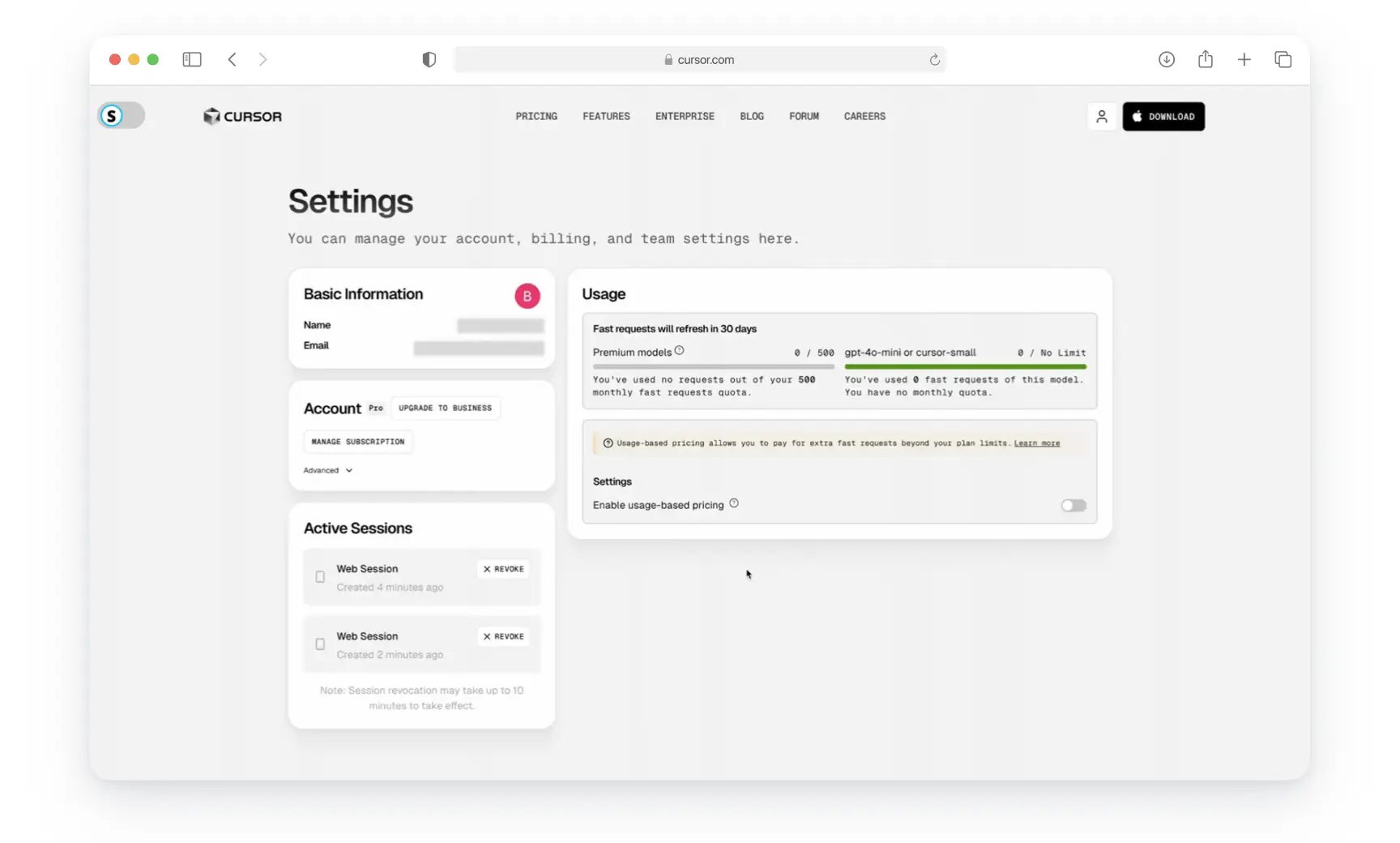 Подтверждение успешной оплаты подписки Cursor AI Pro