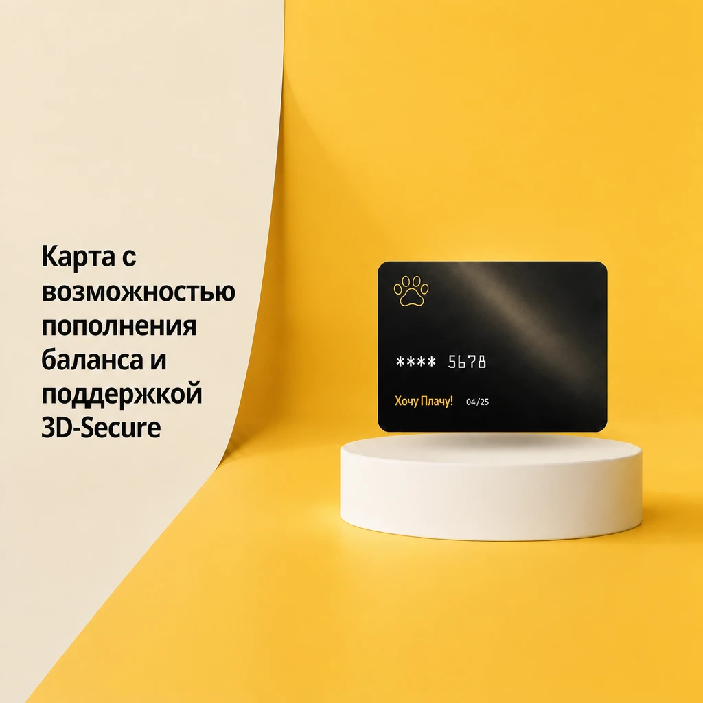 Главное меню мини-приложения Хочу Плачу! в Telegram — разделы для оформления карты