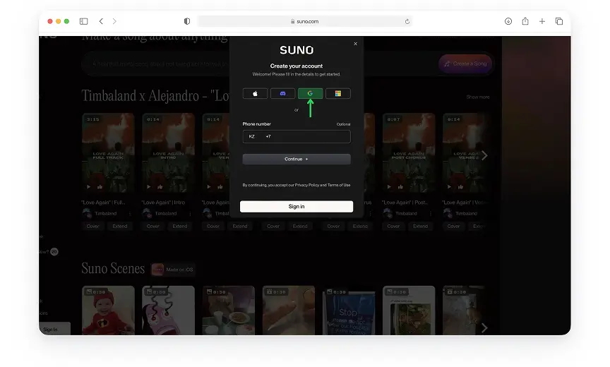 Suno AI — оплата подписки с виртуальной картой Хочу Плачу!